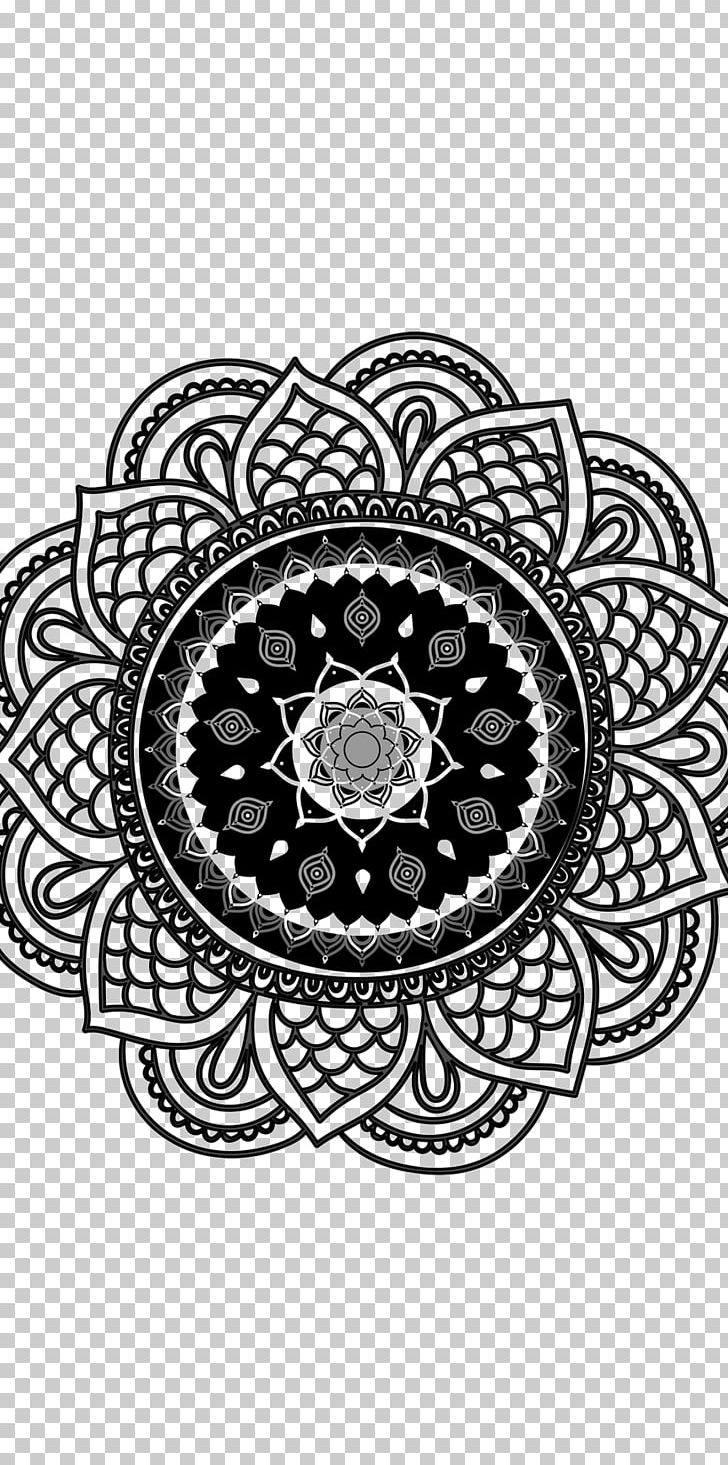 Circle Mandala White Flower Font PNG, Clipart, Black And White, Circle, Cushion, Education Science, Flower Free PNG Download