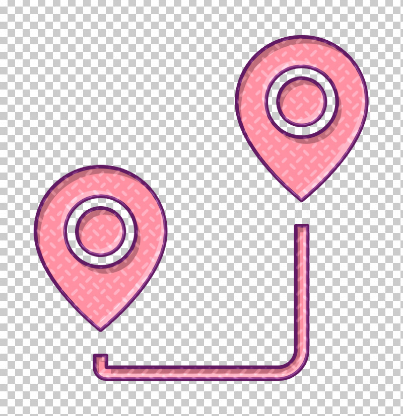Route Icon Start Icon Navigation Icon PNG, Clipart, Circle, Heart, Navigation Icon, Pink, Route Icon Free PNG Download