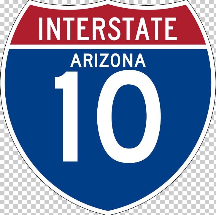 Interstate 10 In Arizona Interstate 19 Interstate 10 In Texas Interstate 10 In California PNG, Clipart, Arizona, Banner, Blue, Brand, Circle Free PNG Download