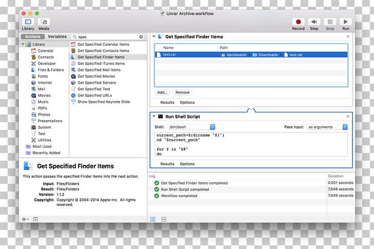 Macintosh Automator Application Software TextEdit MacOS PNG, Clipart, Adobe Indesign, Applescript, Area, Automator, Brand Free PNG Download