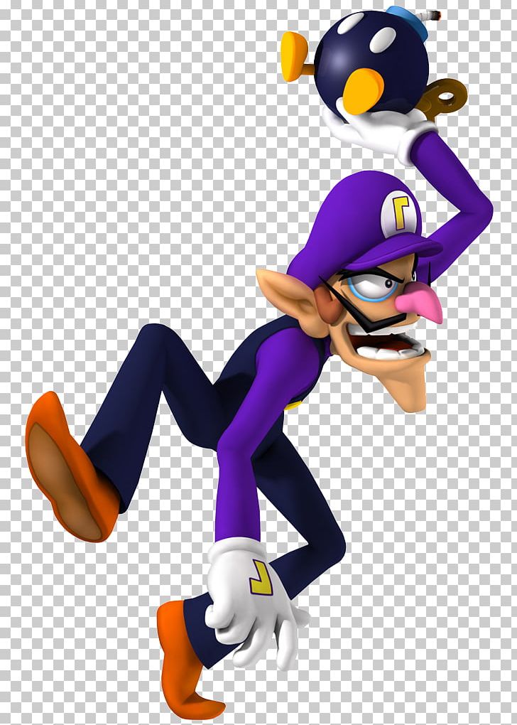 Waluigi Super Mario Bros. Mario Party 8 PNG, Clipart, Bowser, Cartoon, Fictional Character, Figurine, Flightless Bird Free PNG Download