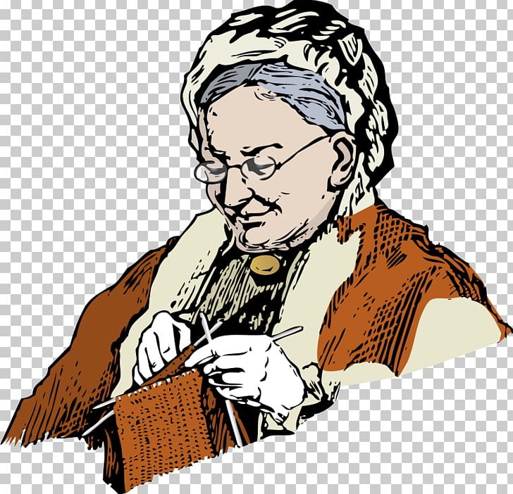 Knitting Grandmother Woman PNG, Clipart, Art, Craft, Facial Hair, Fictional Character, Grandfather Free PNG Download