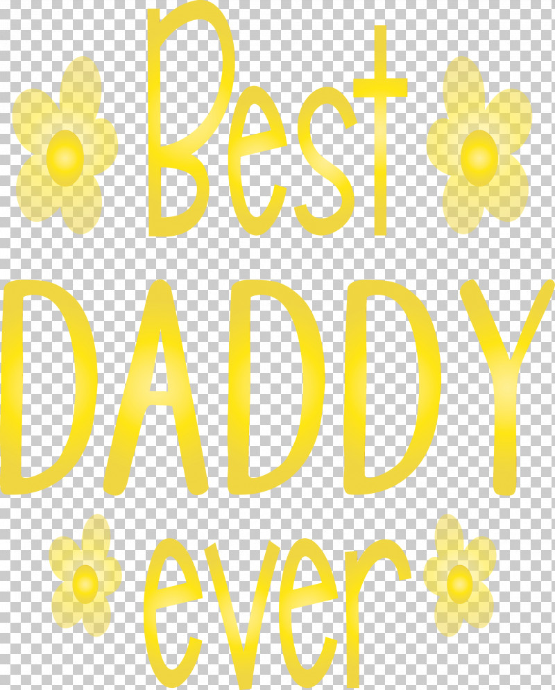Logo Yellow Number Text Flower PNG, Clipart, Best Daddy Ever, Flower, Fruit, Happiness, Happy Fathers Day Free PNG Download
