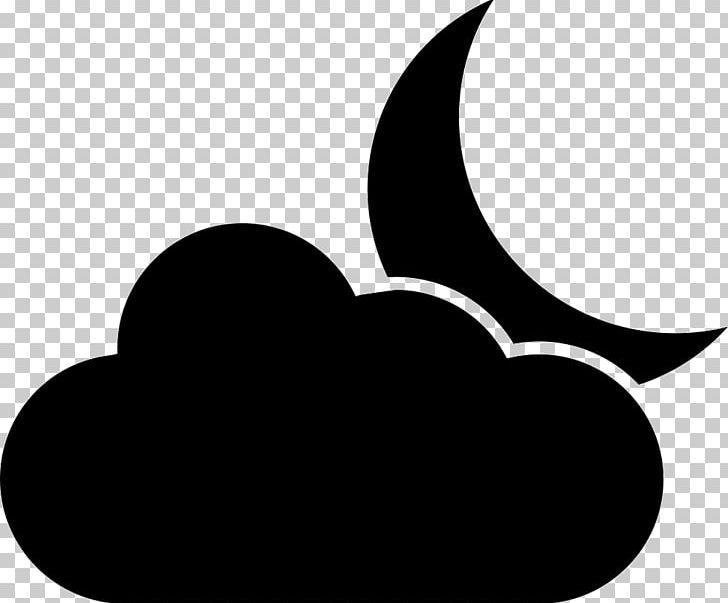 Computer Icons Crescent Cloud Moon PNG, Clipart, Artwork, Black, Black And White, Cloud, Cloud Computing Free PNG Download