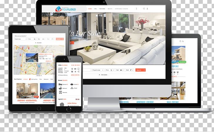 Web Development Responsive Web Design Real Estate Internet Data Exchange PNG, Clipart, Apartment, Electronics, Home Design, House, Internet Free PNG Download