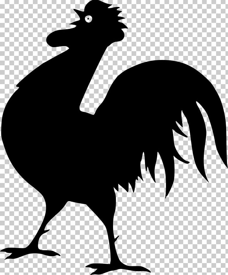 Chicken Silhouette Rooster Broiler PNG, Clipart, Animals, Beak, Bird, Black And White, Broiler Free PNG Download