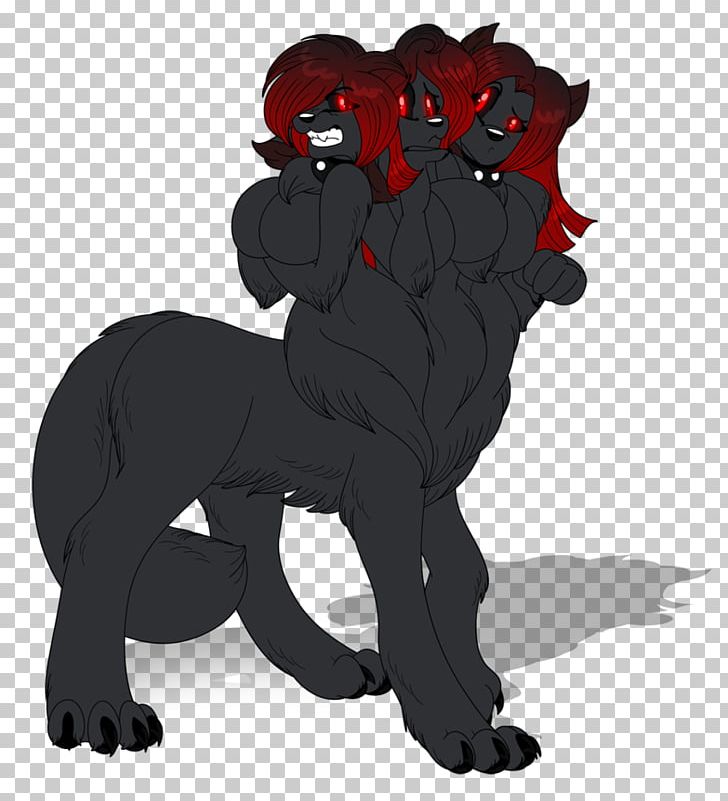 Drawing Cerberus Monster Hellhound PNG, Clipart, Animation, Big Cats, Black, Carnivoran, Cartoon Free PNG Download