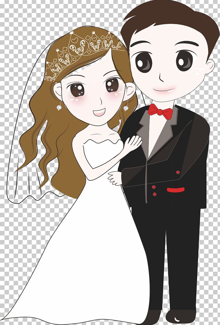 Bridegroom Wedding Cartoon PNG, Clipart, Black Hair, Bride, Brides, Cartoon, Cartoon Character Free PNG Download