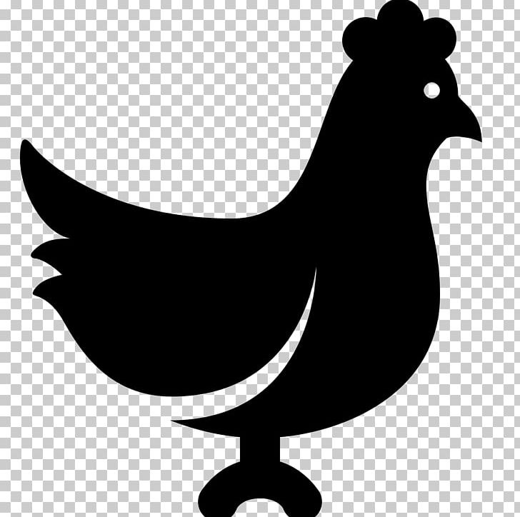 Fried Chicken Computer Icons Chicken Meat PNG, Clipart, Animals, Beak, Bird, Black And White, Chicken Free PNG Download