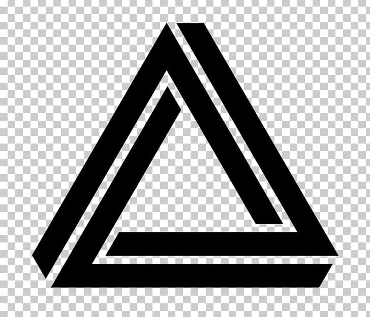 Penrose Triangle T-shirt Logo PNG, Clipart, Angle, Area, Art, Black, Black And White Free PNG Download