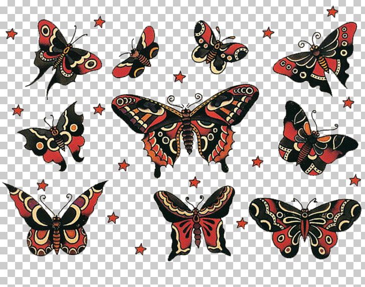 Sailor Jerry Tattoo Flash: Michael Malone Collection Old School (tattoo) Sailor Tattoos PNG, Clipart, Abziehtattoo, Art, Arthropod, Body Art, Brush Footed Butterfly Free PNG Download