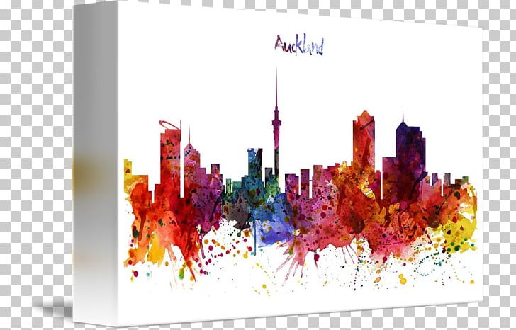 Skyline Auckland Watercolor Painting Art PNG, Clipart, Art, Art Museum, Auckland, Canvas, Canvas Print Free PNG Download