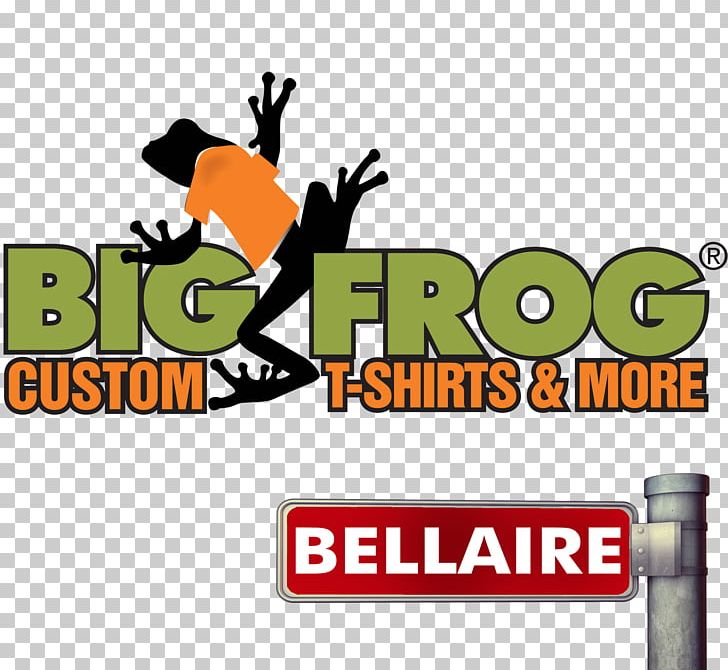 Big Frog Custom T-shirts & More Of New Braunfels Big Frog Custom T-Shirts Of Valrico PNG, Clipart, Advertising, Area, Artwork, Brand, Clothing Free PNG Download