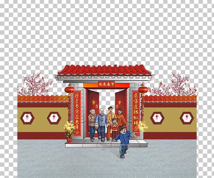 Chinese New Year Firecracker Festival PNG, Clipart, Bainian, Cartoon Family, Day, Fai Chun, Families Free PNG Download