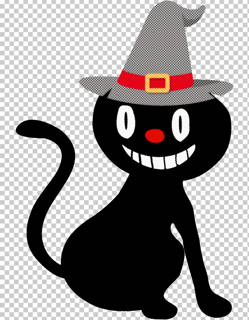 Black Cat Halloween Cat PNG, Clipart, Black Cat, Cartoon, Cat, Costume, Costume Hat Free PNG Download