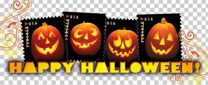 Jack-o'-lantern Halloween United States Postal Service Postage Stamps PNG, Clipart,  Free PNG Download