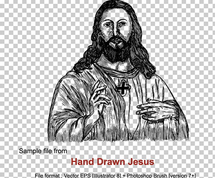 Jesus Praying Hands Drawing Cross PNG, Clipart, Black, Black And White, Border Sketch, Christianity, Depiction Of Jesus Free PNG Download