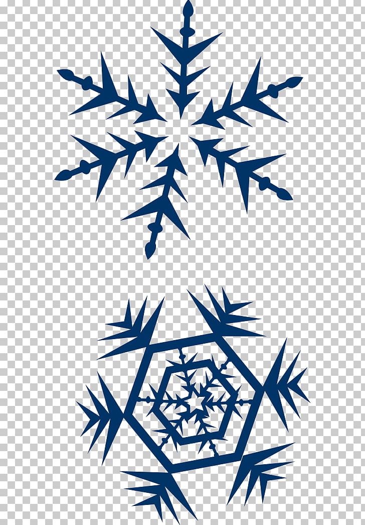 Snowflake Crystal PNG, Clipart, Black And White, Blue, Branch, Crystal, Leaf Free PNG Download