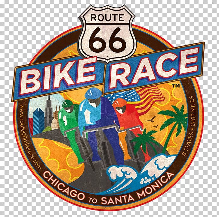 U.S. Route 66 Santa Monica Road Bicycle Highway PNG, Clipart, Badge, Bicycle, Brand, Cycling, Highway Free PNG Download