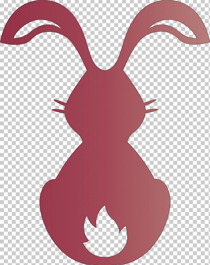 Cute Bunny Easter Day PNG, Clipart, Cartoon, Cute Bunny, Easter Day, Nose, Red Free PNG Download