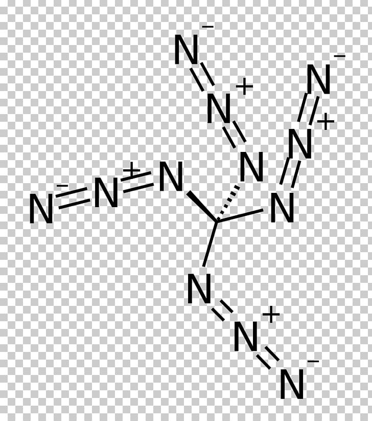 Silicon Tetraazide Tetraazidomethane Nitrogen Methyl Azide PNG, Clipart, Angle, Area, Azide, Binary Phase, Black Free PNG Download