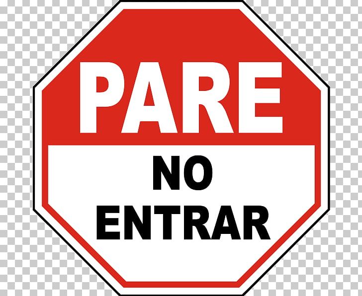 Spanish Stop Sign PNG, Clipart, Area, Brand, Clip Art, Do Not Enter, English Free PNG Download