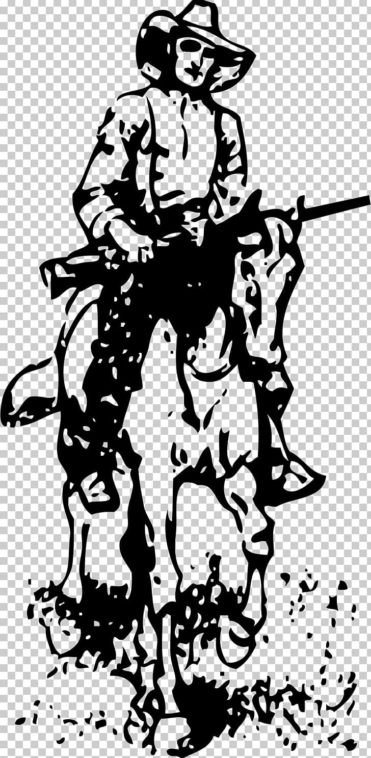 Horse Cowboy PNG, Clipart, Animals, Art, Artwork, Black, Black And White Free PNG Download