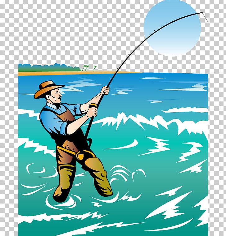Fishing Rod Fisherman PNG, Clipart, Angling, Aquarium Fish, Art, Artwork, Cartoon Free PNG Download
