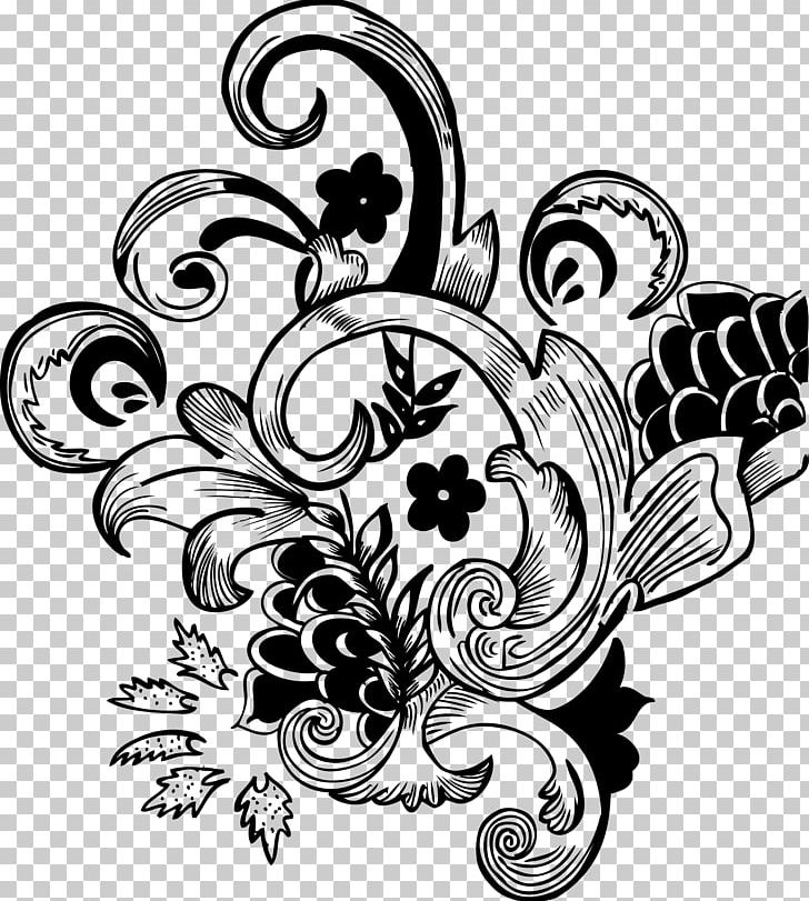 Drawing Adobe FreeHand Flower PNG, Clipart, Adobe Freehand, Art, Black And White, Brush, Decorative Arts Free PNG Download