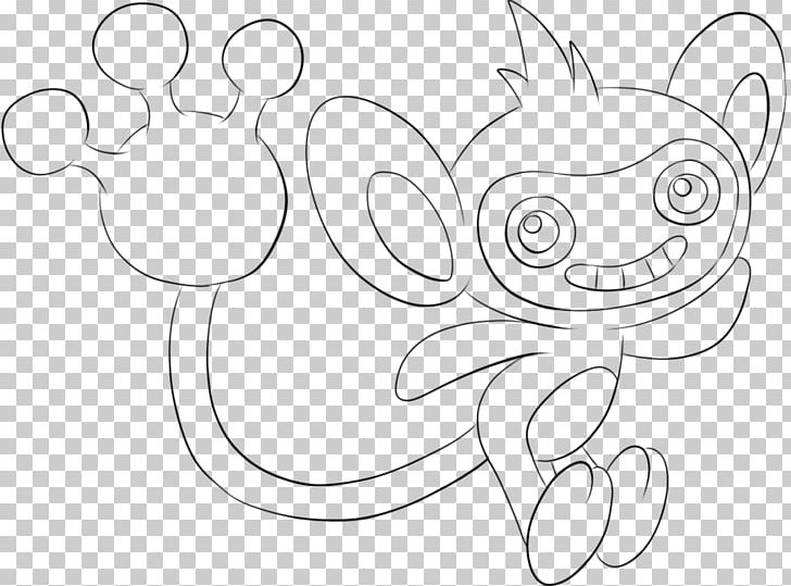 Line Art Coloring Book Drawing Character PNG, Clipart, Aipom, Artwork, Azumarill, Black, Black And White Free PNG Download