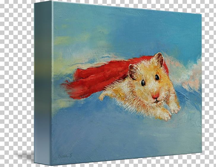 Hamster Watercolor Painting Canvas Print PNG, Clipart, Acrylic Paint, Art, Canvas, Canvas Print, Fauna Free PNG Download