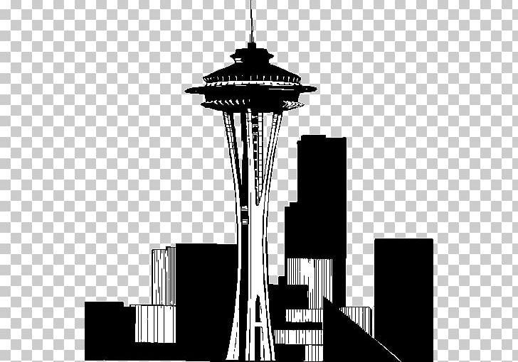 Space Needle Silhouette Architecture Graphics PNG, Clipart, Animals, Architecture, Black And White, Building, Coloring Book Free PNG Download
