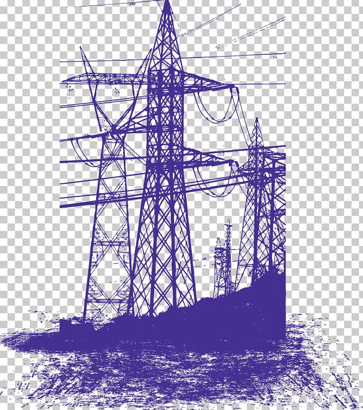 Electricity Transmission Tower Euclidean PNG, Clipart, Building, Bustle, City, Electrical Supply, Electricity Free PNG Download