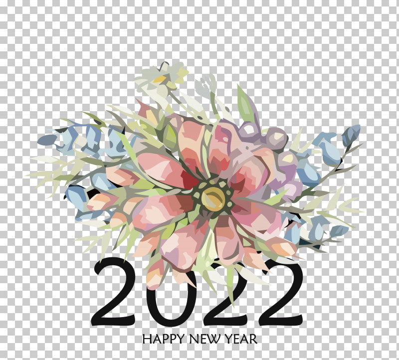2022 Happy New Year 2022 New Year 2022 PNG, Clipart, Biology, Cut Flowers, Floral Design, Flower, Flower Bouquet Free PNG Download