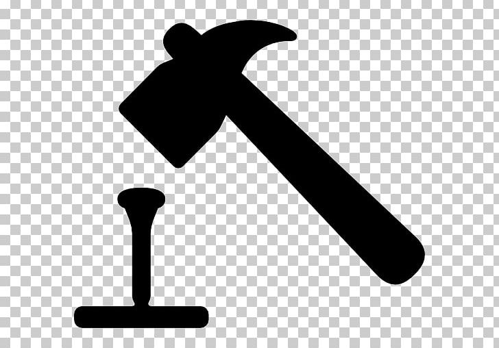Hammer Tool Nail Computer Icons PNG, Clipart, Black And White, Computer Icons, Encapsulated Postscript, Hammer, House Free PNG Download