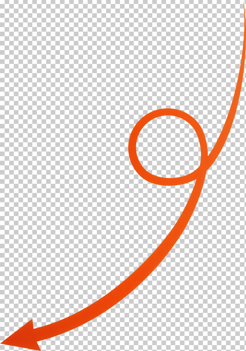 Curved Arrow PNG, Clipart, Curved Arrow, Line, Orange Free PNG Download