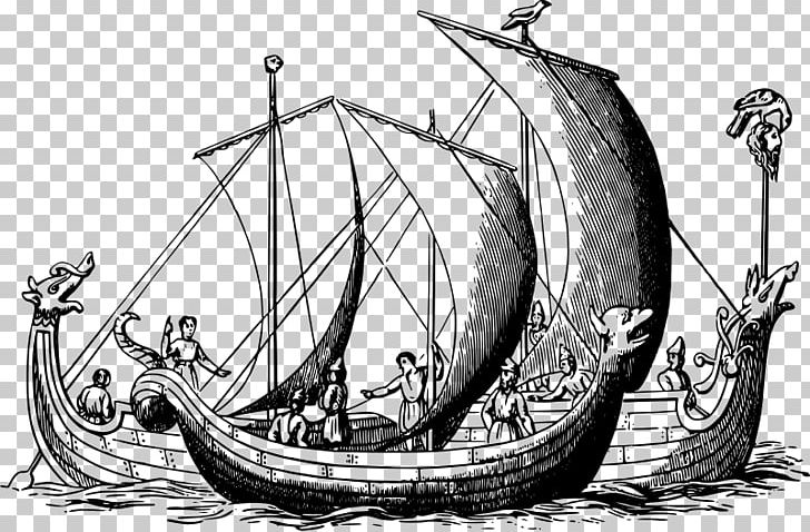Viking Ships Caravel Dragon Boat Saxons PNG, Clipart, Angles, Anglosaxons, Black And White, Boat, Brigantine Free PNG Download
