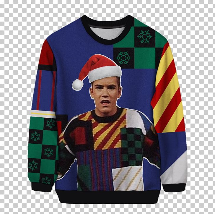 Mark-Paul Gosselaar T-shirt Zachary 'Zack' Morris Saved By The Bell Sweater PNG, Clipart, Bluza, Christmas, Christmas Jumper, Clothing, Fashion Free PNG Download