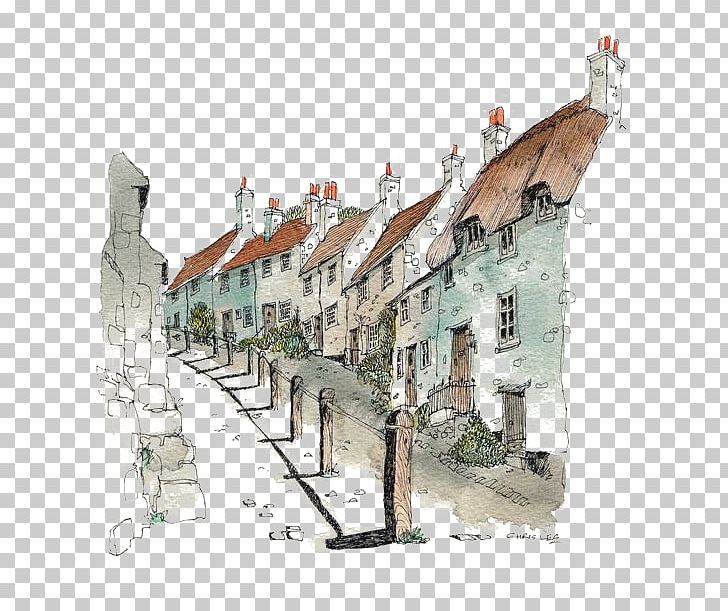 Watercolor Painting Architecture Drawing Sketch PNG, Clipart, European, Historic Site, Houses, Li Yuchun, Paint Free PNG Download