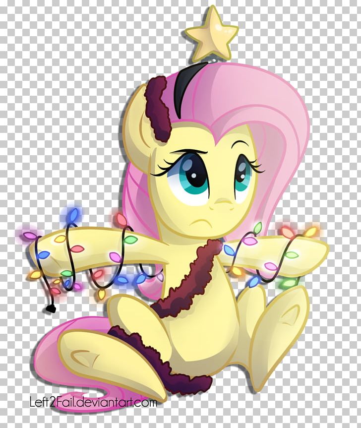 My Little Pony Fluttershy Rarity PNG, Clipart, Art, Cartoon, Christmas Lights, Deviantart, Fan Art Free PNG Download