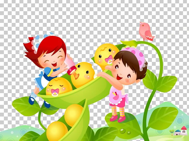 Cartoon Child PNG, Clipart, Childhood, Children, Computer Wallpaper, Fictional Character, Flower Free PNG Download
