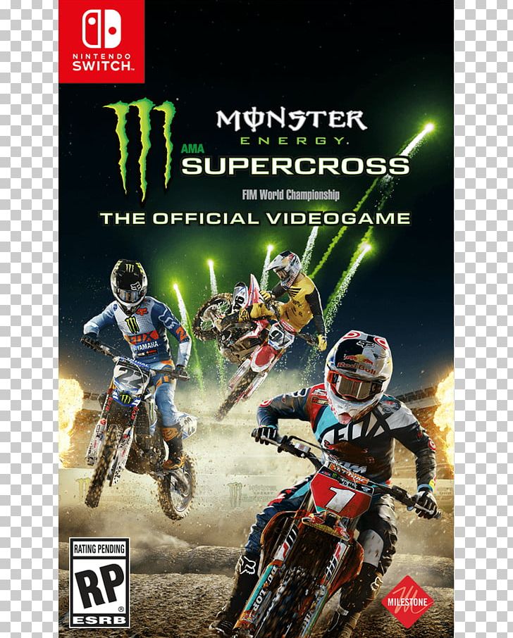 Nintendo Switch Monster Energy AMA Supercross An FIM World Championship Monster Energy Supercross PNG, Clipart, 12switch, Auto Race, Championship, Crash Bandicoot N Sane Trilogy, Game Free PNG Download