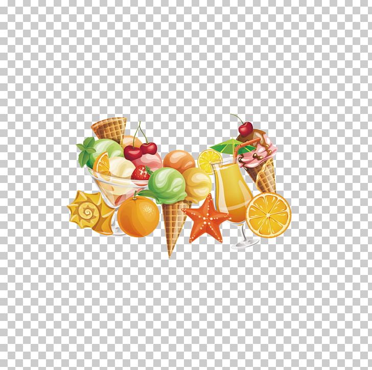 Ice Cream Juice Fruit Vegetarian Cuisine PNG, Clipart, Auglis, Cream Vector, Creative Vector, Flower Pattern, Food Free PNG Download