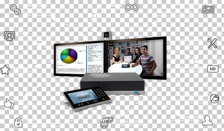 Videotelephony StarLeaf Web Conferencing Remote Presence Multimedia PNG, Clipart, Brand, Computer Software, Data, Display Device, Electronic Device Free PNG Download