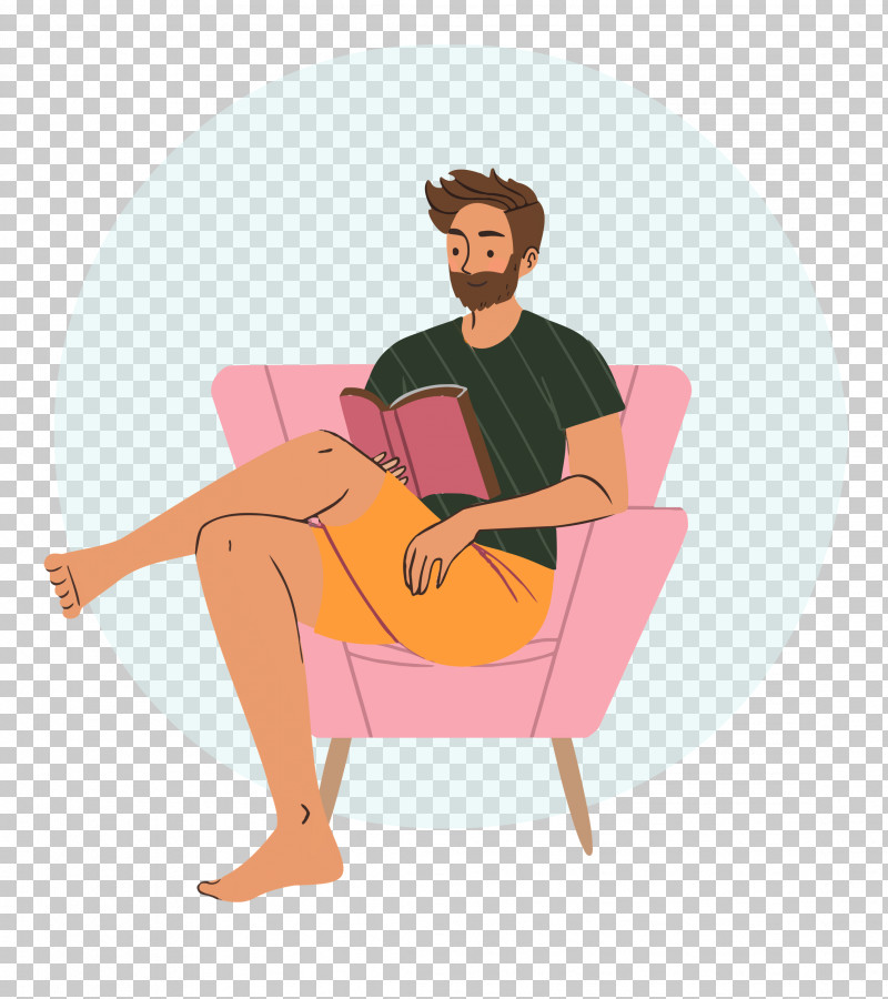 Reading Book Free Time Sofa PNG, Clipart, Behavior, Cartoon, Chair, Conversation, Free Time Free PNG Download