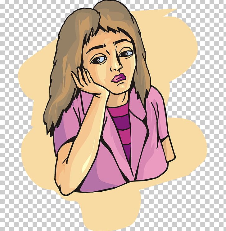 Sadness Drawing PNG, Clipart, Arm, Art, Beauty, Brown Hair, Cartoon Free PNG Download