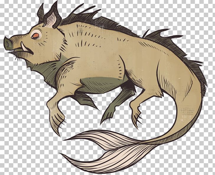 Wild Boar Sea Monster Ocean Pig PNG, Clipart, Animal, Art, Carnivoran, Carta Marina, Claw Free PNG Download