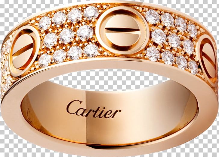 Love Bracelet Ring Cartier Diamond Gold PNG, Clipart, Bangle, Body Jewelry, Brilliant, Carat, Cartier Free PNG Download