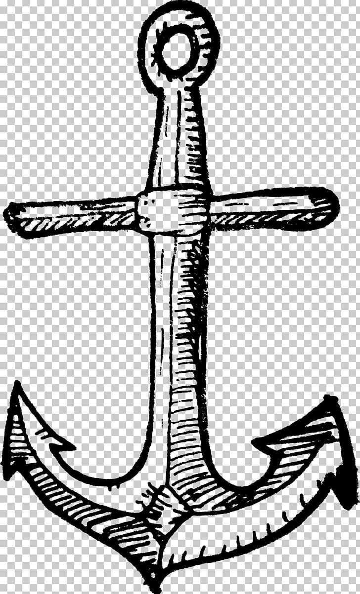Anchor Line Art PNG, Clipart, Anchor, Artwork, Black And White
