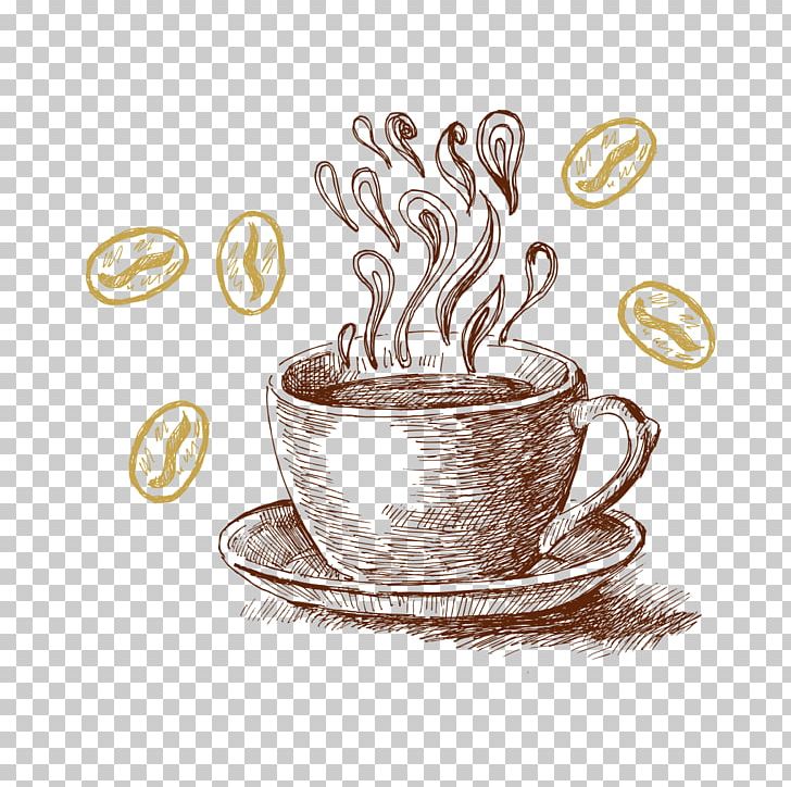 Coffee Latte Tea Cappuccino Cafe PNG, Clipart, Caffeine, Cappuccino, Coffee Bean, Coffee Beans, Coffee Cup Free PNG Download